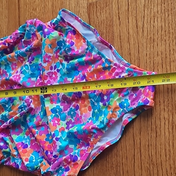 Anita Size 8 Colorful Floral Pattern Strapless Maternity Swimsuit - Picture 8 of 14